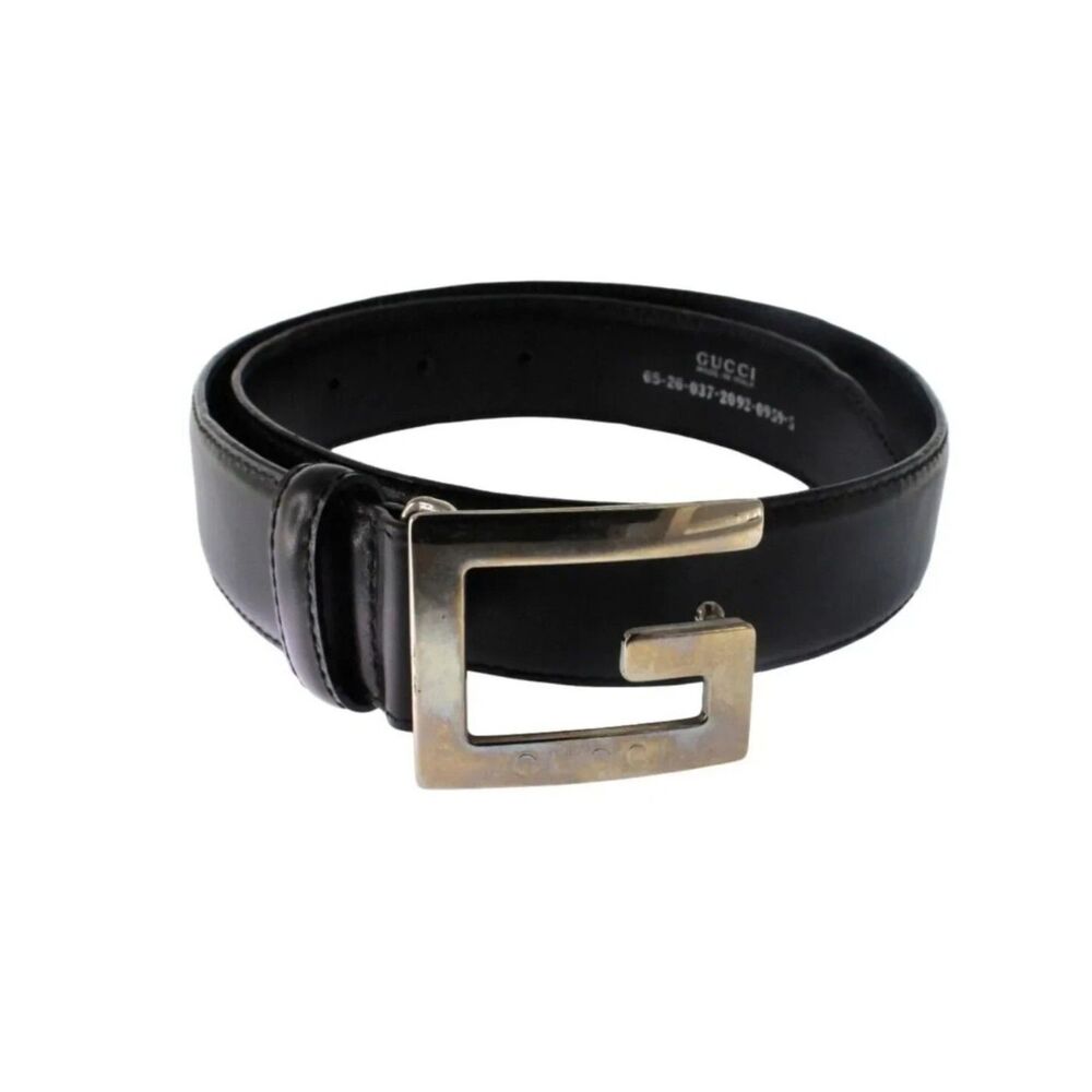 Gucci Black Leather Belt - Size Small